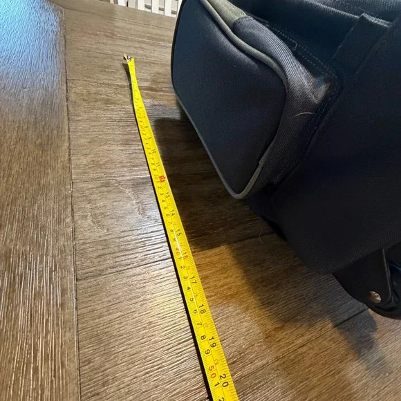 Y2K Jeep Rolling Backpack Travel Bag Olive Green Black 20 Inch Carry On Luggage - Picture 11 of 13